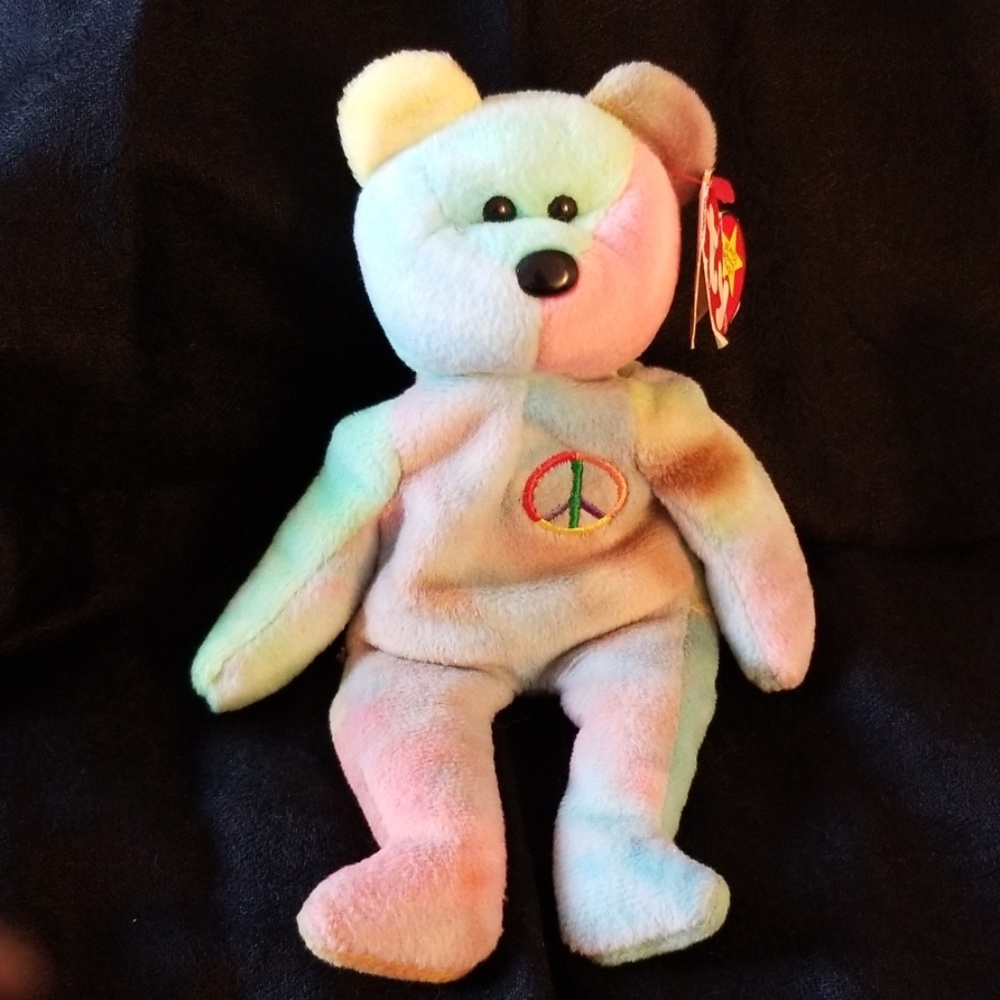 NWT RETIRED PEACE TYE-DYED Beanie baby